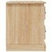 Mesita de noche madera contrachapada roble Sonoma 39x39x47,5 cm