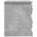 Mesitas de noche 2 uds madera contrachapada gris 39x39x47,5 cm