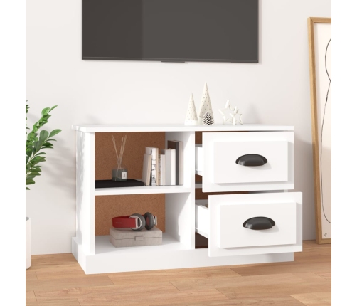 Mueble para TV madera contrachapada blanco 73x35,5x47,5 cm