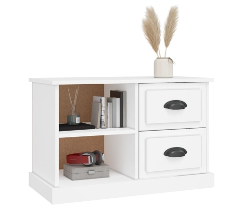 Mueble para TV madera contrachapada blanco 73x35,5x47,5 cm