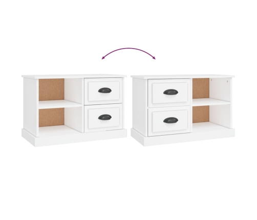 Mueble para TV madera contrachapada blanco 73x35,5x47,5 cm