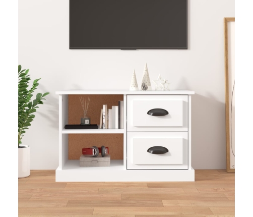 Mueble para TV madera contrachapada blanco 73x35,5x47,5 cm