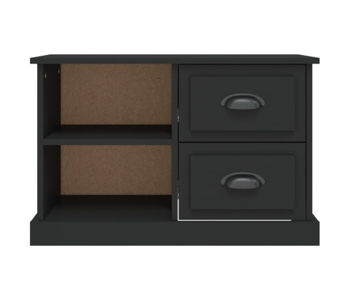 vidaXL Mueble para TV madera contrachapada negro 73x35,5x47,5 cm