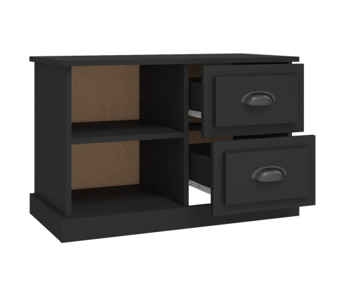 vidaXL Mueble para TV madera contrachapada negro 73x35,5x47,5 cm