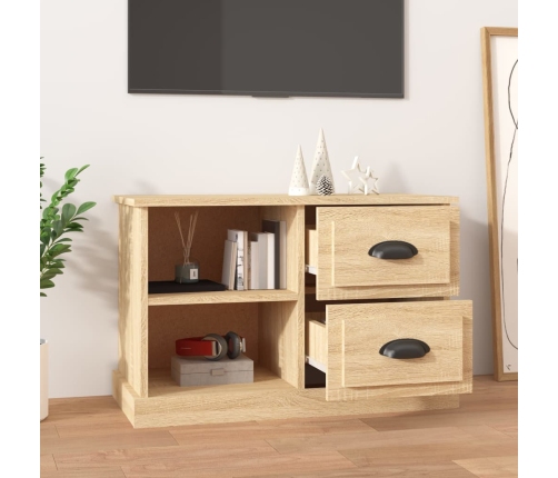 Mueble de TV madera contrachapada roble Sonoma 73x35,5x47,5 cm