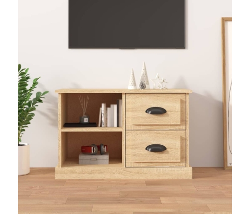 Mueble de TV madera contrachapada roble Sonoma 73x35,5x47,5 cm