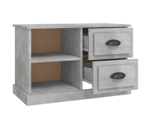 Mueble de TV madera contrachapada gris hormigón 73x35,5x47,5 cm