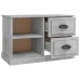 Mueble de TV madera contrachapada gris hormigón 73x35,5x47,5 cm