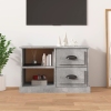 Mueble de TV madera contrachapada gris hormigón 73x35,5x47,5 cm