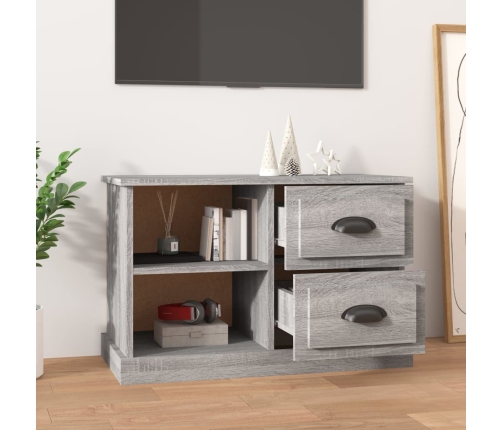 vidaXL Mueble para TV madera contrachapada gris Sonoma 73x35,5x47,5 cm