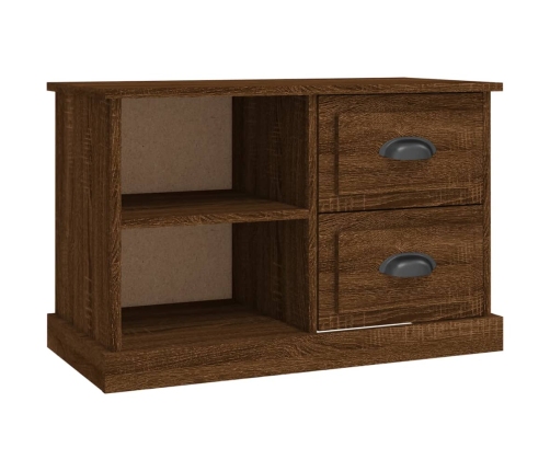 Mueble de TV madera contrachapada roble marrón 73x35,5x47,5 cm