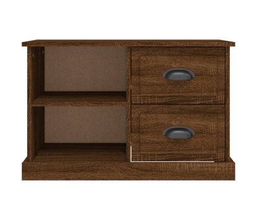 Mueble de TV madera contrachapada roble marrón 73x35,5x47,5 cm