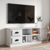 vidaXL Mueble para TV madera contrachapada blanco 102x35,5x47,5 cm