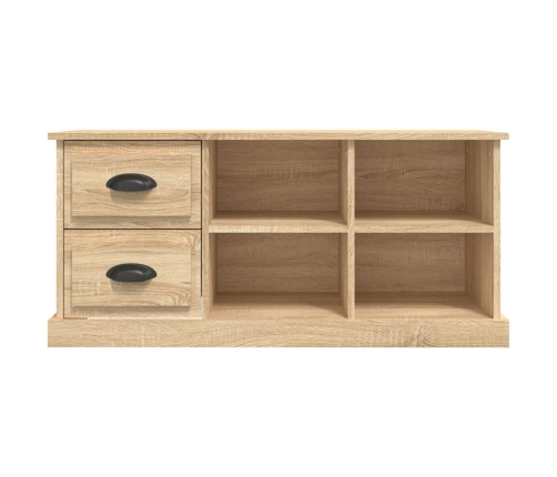 Mueble de TV madera contrachapada roble Sonoma 102x35,5x47,5 cm