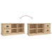 Mueble de TV madera contrachapada roble Sonoma 102x35,5x47,5 cm