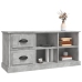 Mueble de TV madera contrachapada gris hormigón 102x35,5x47,5cm