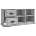 Mueble de TV madera contrachapada gris hormigón 102x35,5x47,5cm