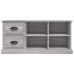 Mueble de TV madera contrachapada gris Sonoma 102x35,5x47,5 cm