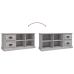 Mueble de TV madera contrachapada gris Sonoma 102x35,5x47,5 cm