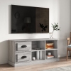 Mueble de TV madera contrachapada gris Sonoma 102x35,5x47,5 cm