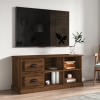 vidaXL Mueble de TV madera contrachapada marrón roble 102x35,5x47,5 cm