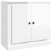 Aparador madera contrachapada blanco brillante 70x35,5x67,5 cm