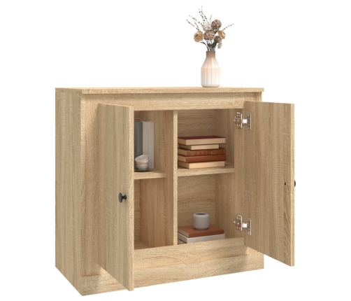 Aparador de madera contrachapada roble Sonoma 70x35,5x67,5 cm