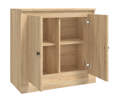 Aparador de madera contrachapada roble Sonoma 70x35,5x67,5 cm