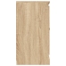 Aparador de madera contrachapada roble Sonoma 70x35,5x67,5 cm