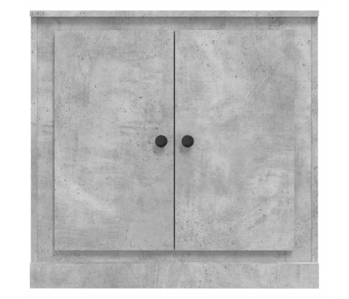 Aparador de madera contrachapada gris hormigón 70x35,5x67,5 cm