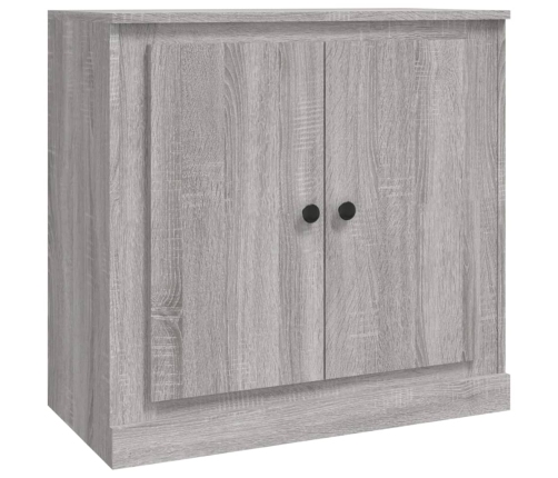 Aparador de madera contrachapada gris Sonoma 70x35,5x67,5 cm