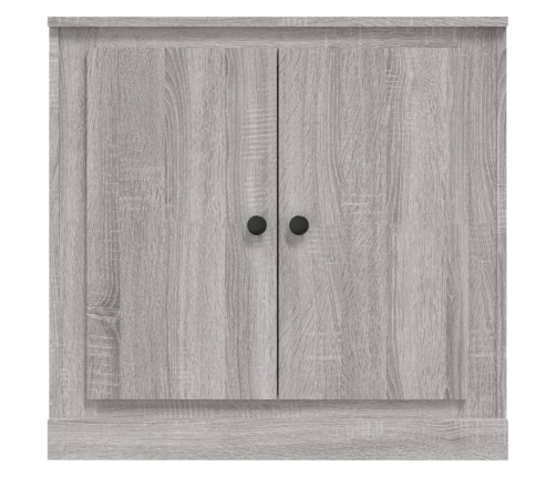 Aparador de madera contrachapada gris Sonoma 70x35,5x67,5 cm