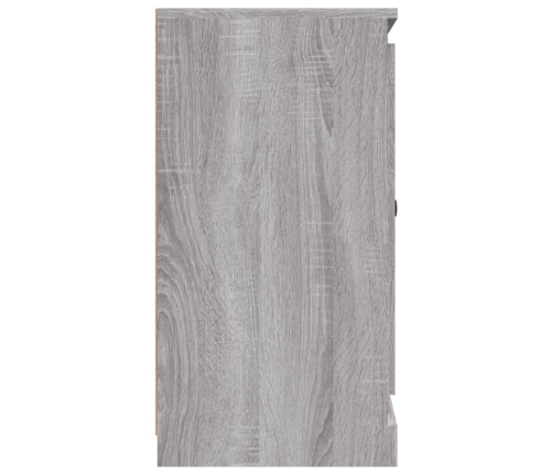 Aparador de madera contrachapada gris Sonoma 70x35,5x67,5 cm