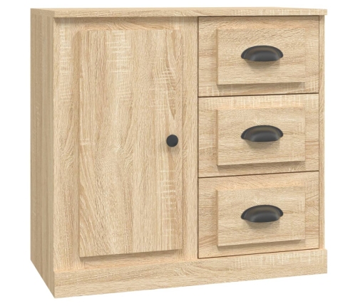 Aparador de madera contrachapada roble Sonoma 70x35,5x67,5 cm