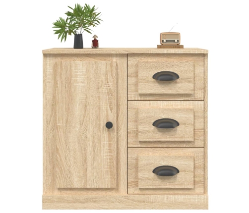 Aparador de madera contrachapada roble Sonoma 70x35,5x67,5 cm