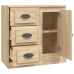 Aparador de madera contrachapada roble Sonoma 70x35,5x67,5 cm