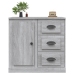 Aparador de madera contrachapada gris Sonoma 70x35,5x67,5 cm