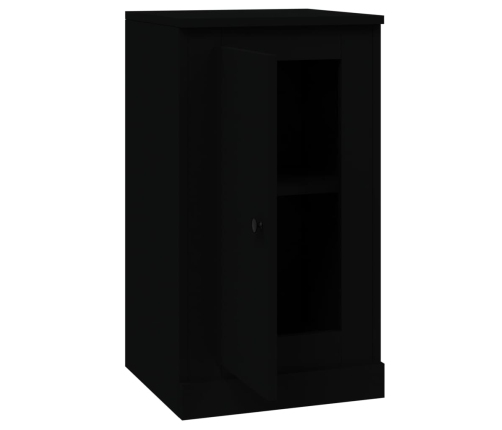 Aparadores 2 uds madera contrachapada negro 37,5x35,5x67,5 cm