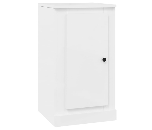 Aparadores 2 uds madera blanco brillante 37,5x35,5x67,5 cm