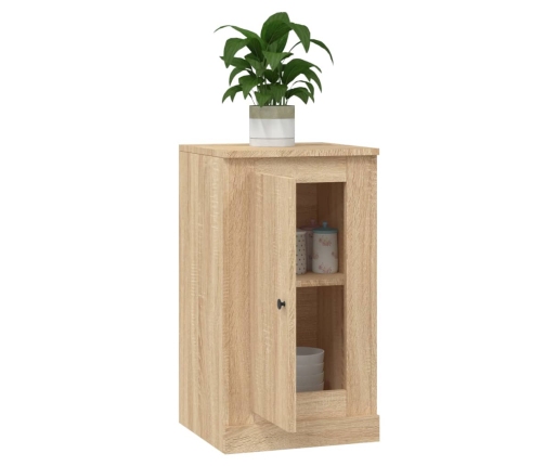 Aparador de madera contrachapada roble Sonoma 37,5x35,5x67,5 cm