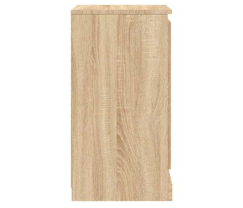 Aparador de madera contrachapada roble Sonoma 37,5x35,5x67,5 cm