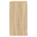 Aparador de madera contrachapada roble Sonoma 37,5x35,5x67,5 cm