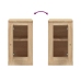 Aparadores 2 uds madera color roble Sonoma 37,5x35,5x67,5 cm