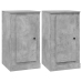 Aparadores 2 uds madera contrachapada gris 37,5x35,5x67,5 cm