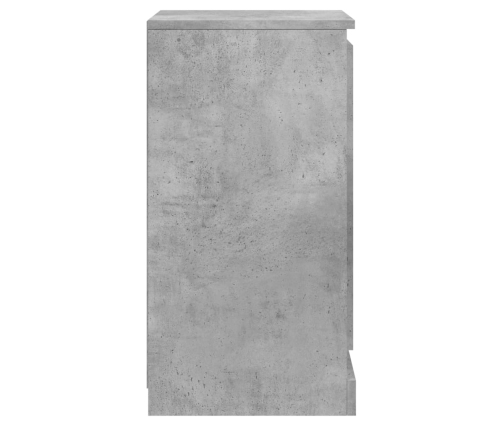 Aparadores 2 uds madera contrachapada gris 37,5x35,5x67,5 cm