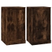 Aparador 2 uds madera contrachapada roble humo 37,5x35,5x67,5cm