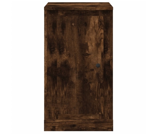 Aparador 2 uds madera contrachapada roble humo 37,5x35,5x67,5cm