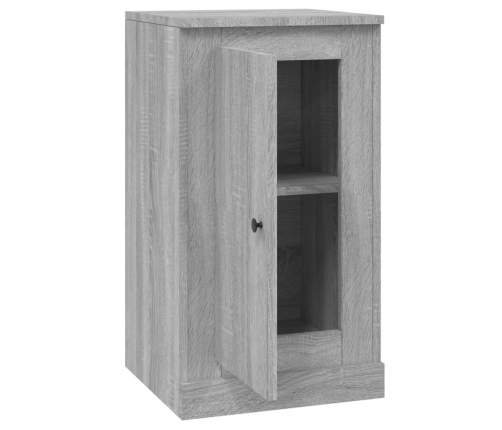 Aparador de madera contrachapada gris Sonoma 37,5x35,5x67,5 cm