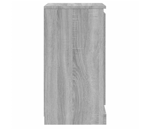 Aparador de madera contrachapada gris Sonoma 37,5x35,5x67,5 cm