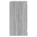 Aparadores 2 uds madera contrachapada gris 37,5x35,5x67,5 cm